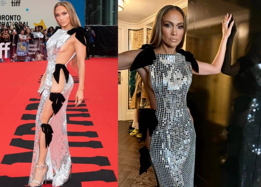 Jennifer Lopez Unleashes the "Revenge Dress" at Toronto Film Festival(01)