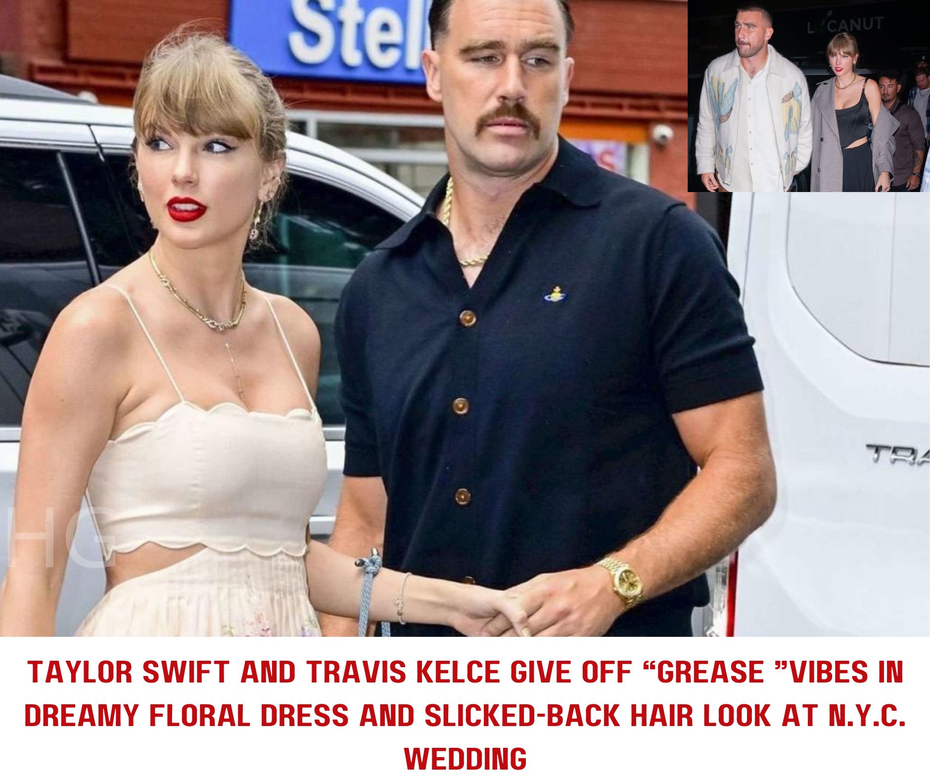 Taylor Swift and Travis Kelce Give Off “Grease ”Vibes in Dreamy Floral(00)