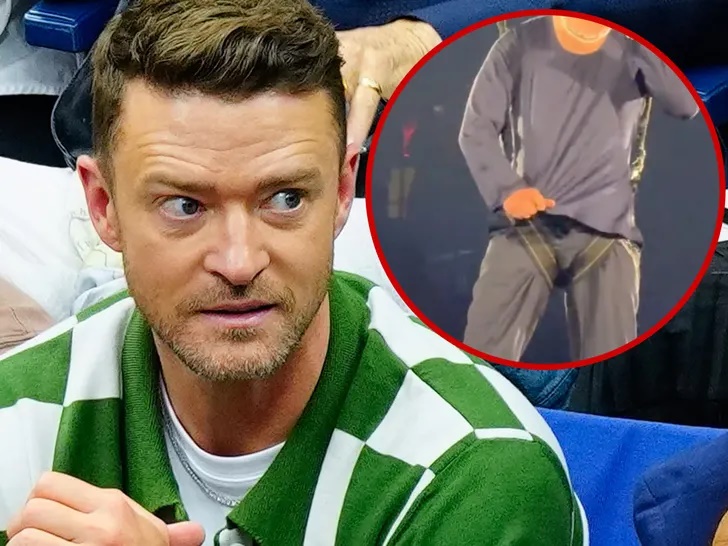 Justin Timberlake’s bulge goes viral during embarrassing wardrobe